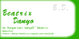 beatrix danyo business card